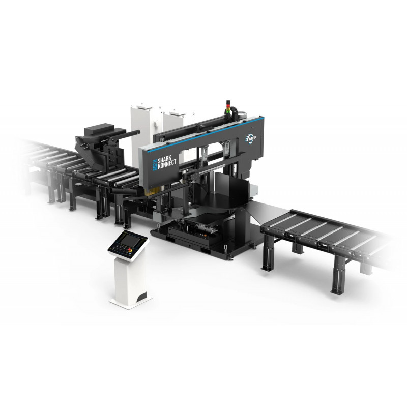 SHARK 662 KONNECT  - Doppelgehrungssäge-Vollautomat für den Stahlbau mit automatischer Gehrungsverstellung 0° bis +/- 60°