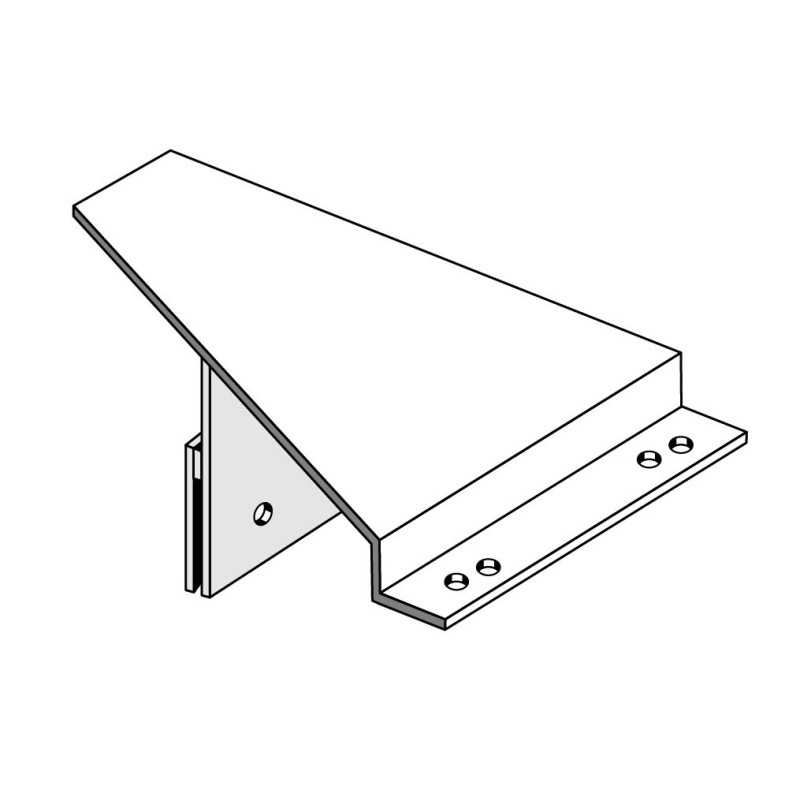 Anbauadapter für Rollenbahn zu PH 211-1 Anbauseite rechts