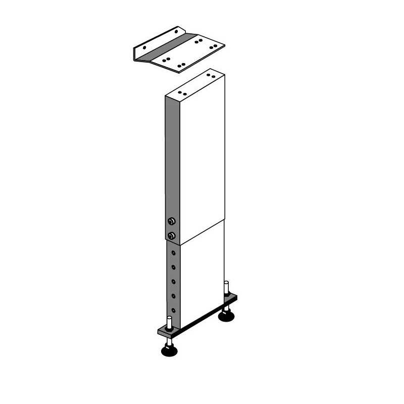 Anbauadapter für Rollenbahn zu Tiger 352 / 372 / 402 Anbauseite rechts