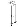 Anbauadapter für Rollenbahn zu Tiger 352 / 372 / 402 Anbauseite rechts