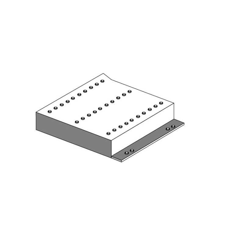 Anbauadapter für Rollenbahn zu Falcon 352 Anbauseite rechts