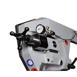 Bandspannhydraulik mit Manometer und Endabschaltung bei Unterschreiten der Mindestbandspannung